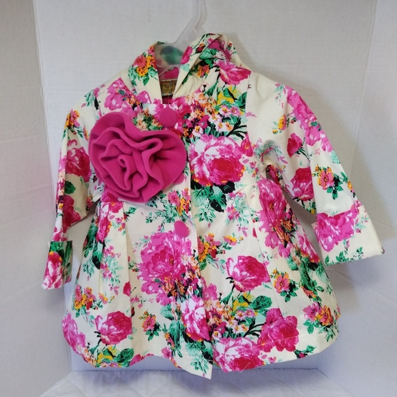 Maria Elena Other - Maria Elena Paradise Floral Hooded Swing Jacket